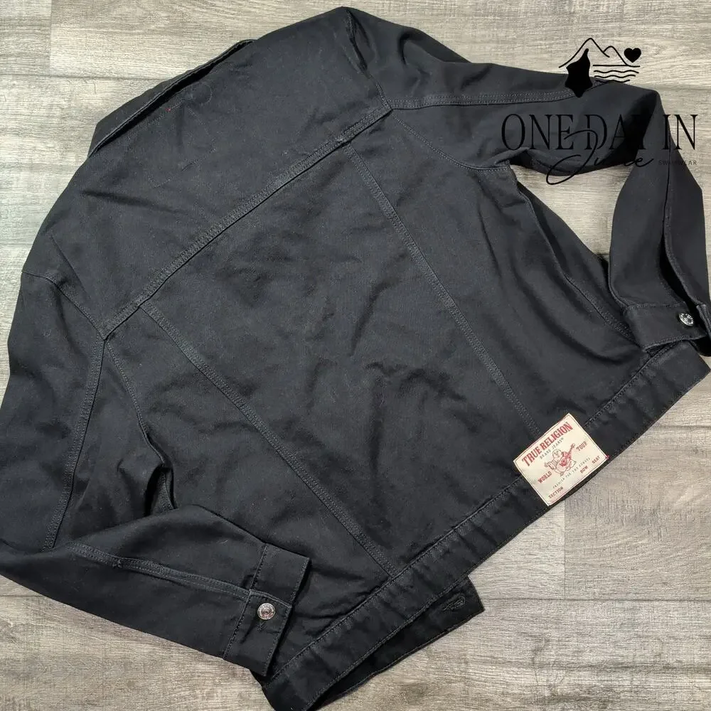 True Religion Denim Trucker Jacket Size L